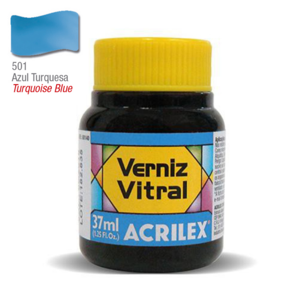 Pigmento Traslucido Acrilex Azul Turquesa 37 ml-silika