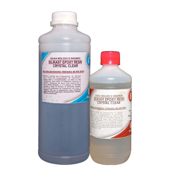Resina Silikast Epoxy Cristal Secado Rápido 1500 ml -silika