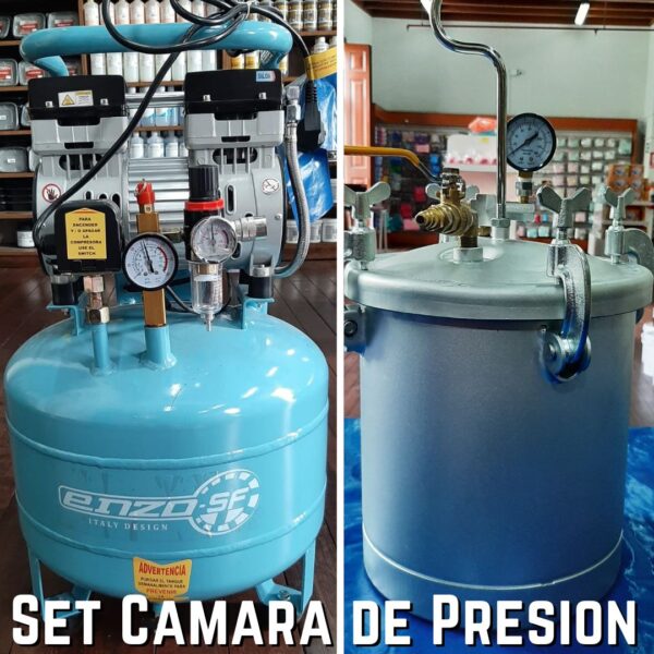 Set Camara de Presion 2.5 glns.