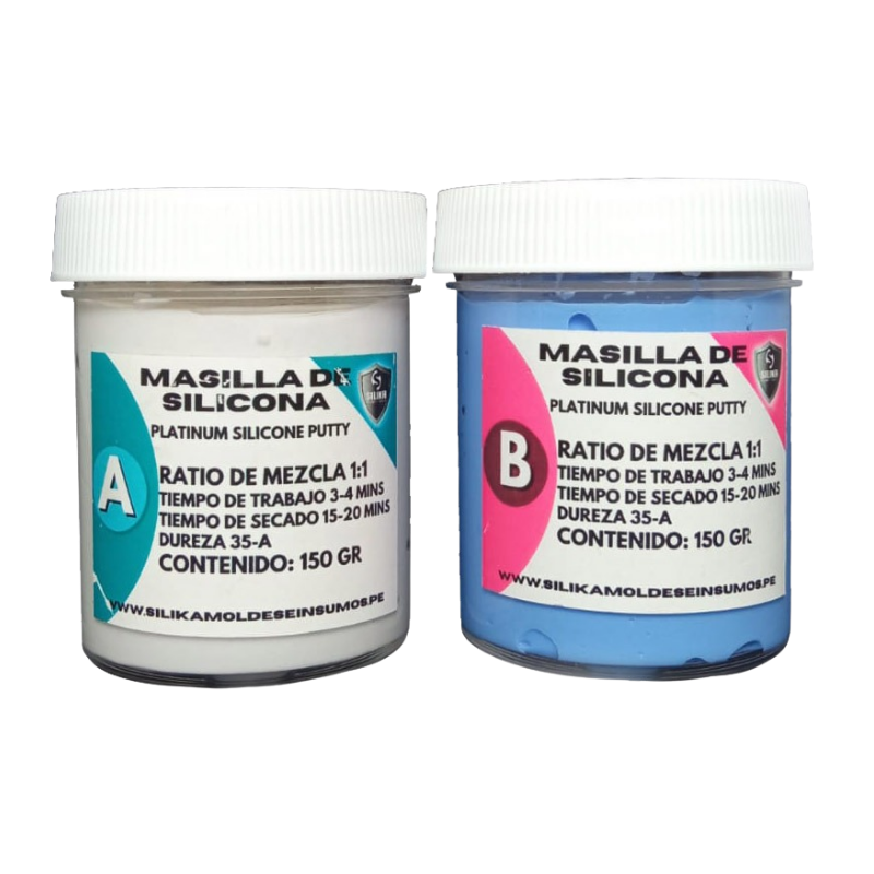 Masilla de Silicona Platino Silika Dureza 35-A-silika Masilla de Silicona Platino Silika Dureza 35-A-silika