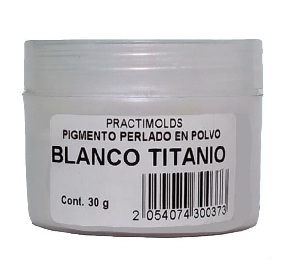 Pigmento Perlado en Polvo 30 gr BlancoTitanio