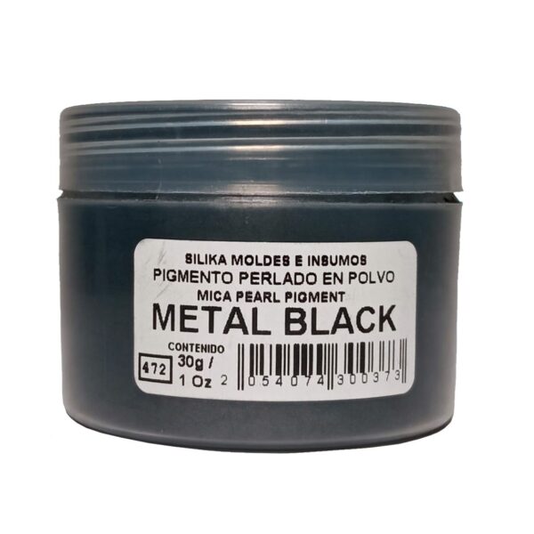 Pigmento Perlado en Polvo 30 gr Metal Black