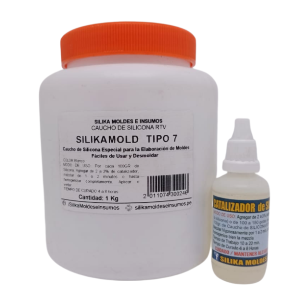Caucho de Silicona RTV TIPO 7 1Kg-silika