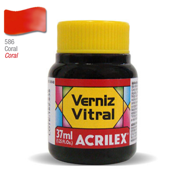 Pigmento Traslucido Acrilex Coral 37 ml-silika
