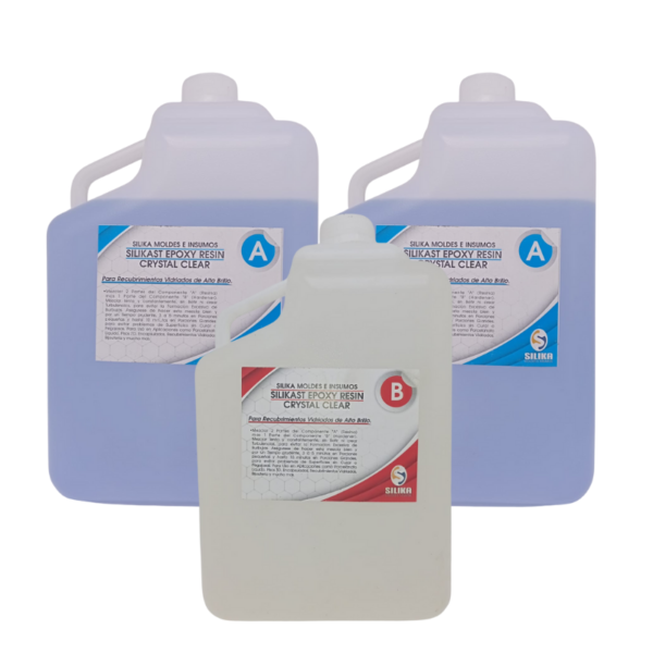 Resina Silikast Epoxy Cristal Secado Normal Set 12 Lts-silika